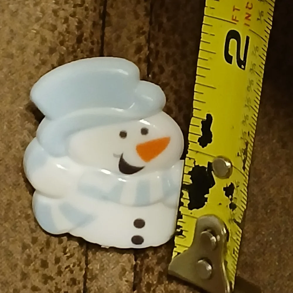 Child's Plaatic Snowman Ring with Orange Nose Adjustable